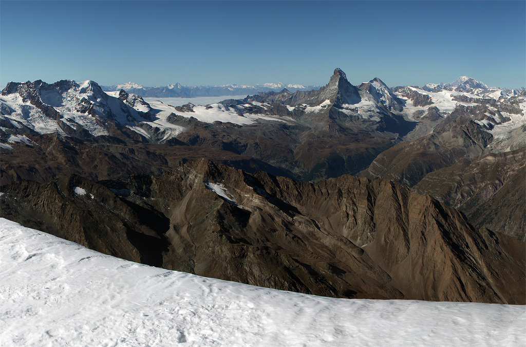 The summit of Alphubel (4,206m), Switzerland