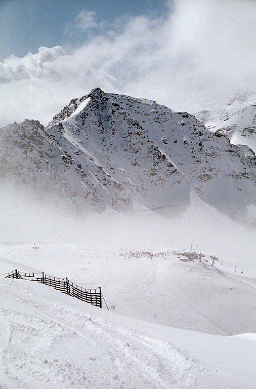 Above Sulden am Ortler ski resort (1900-3250m).