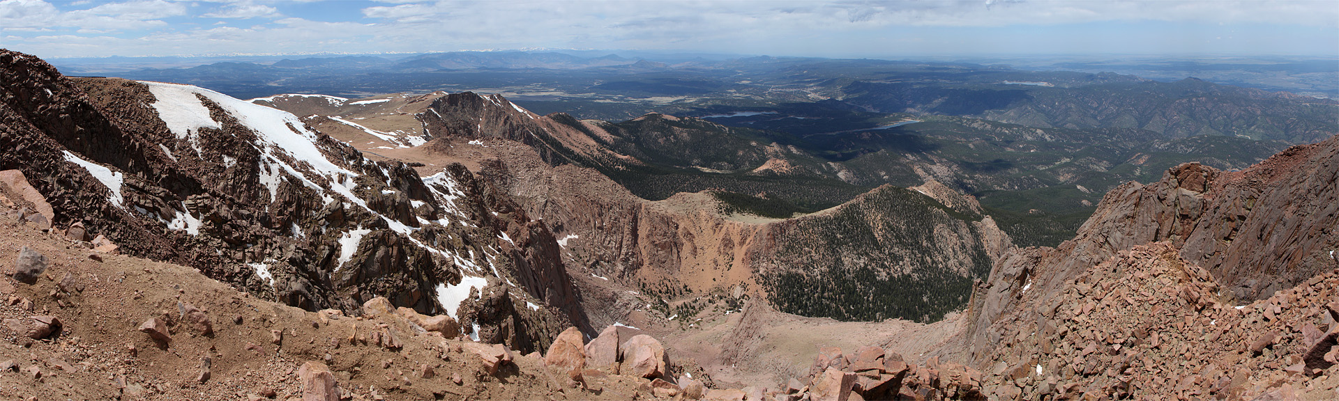 View from the Pikes Peak, CO, USA