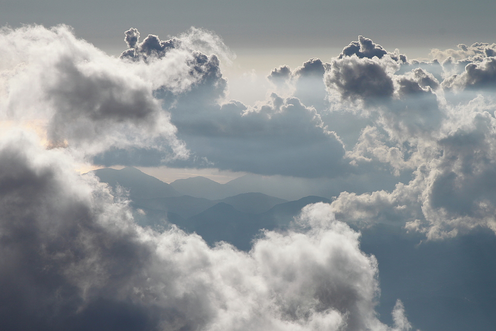 Clouds above Ormos Mesara bay.