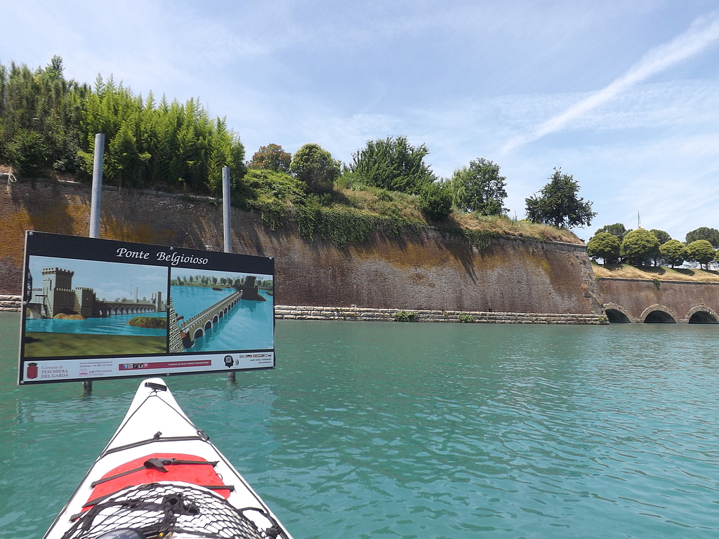 Sea kayaking at Lago di Garda.