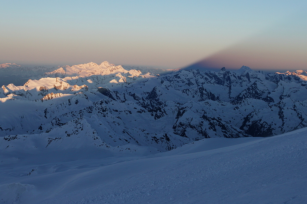 Shadows of Mount Elbrus.