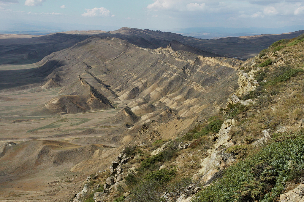 Hills at the Georgia-Azerbaijan border.