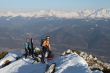 Skitouring around Montrenard, Grenoble