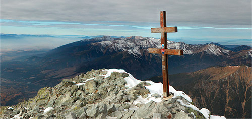Tatranský Kriváň - interaktivní panorama z vrcholu Tatranský Kriváň - interaktivní panorama z vrcholu
