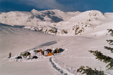 Skitouring in Paring, Romania