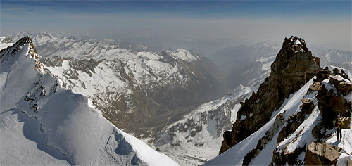 The summit of Monte Rosa (4,634m), Switzerland