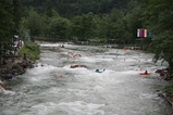Kayaking in Salza river, Austria