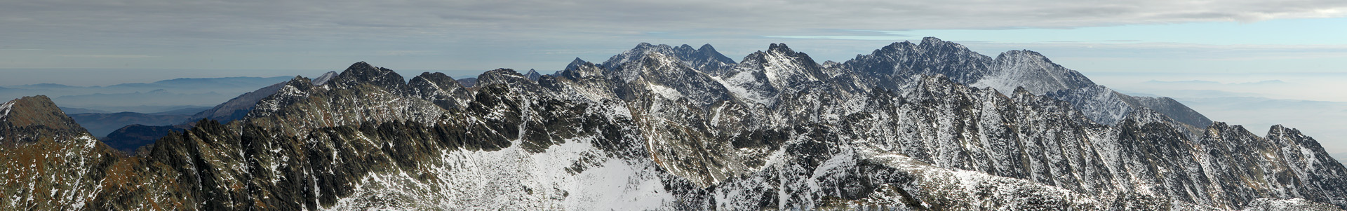 High Tatras - panorama from Krivan, Slovakia