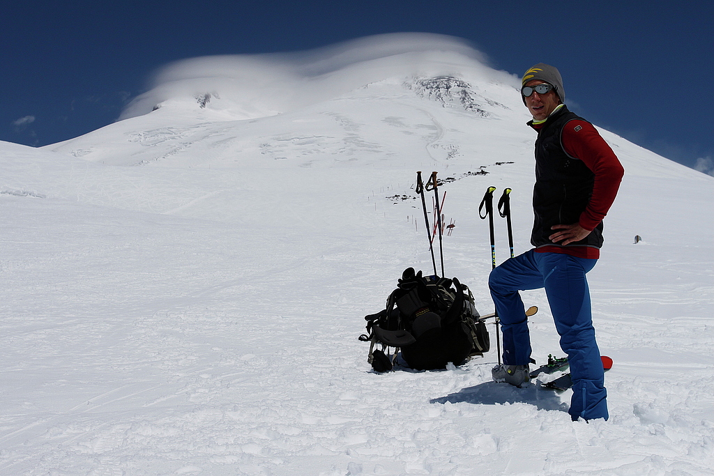 Ascending Mount Elbrus.