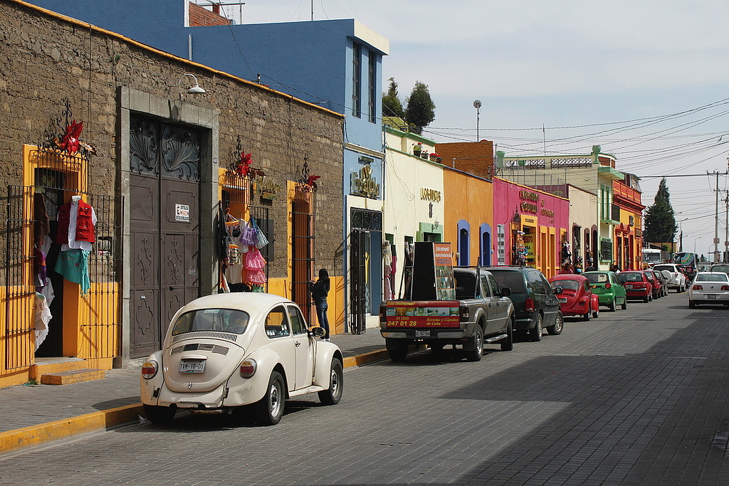 Streets of Cholula, Puebla.