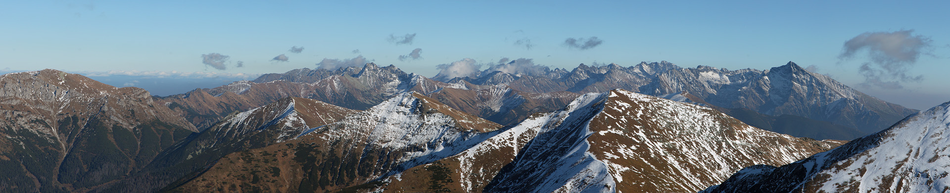 Panorama of Western Tatras, Slovakia